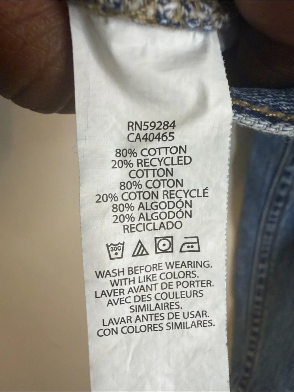 The Children's Place Light Blue Denim Jacket EUC Size S/P• 5/6 #24